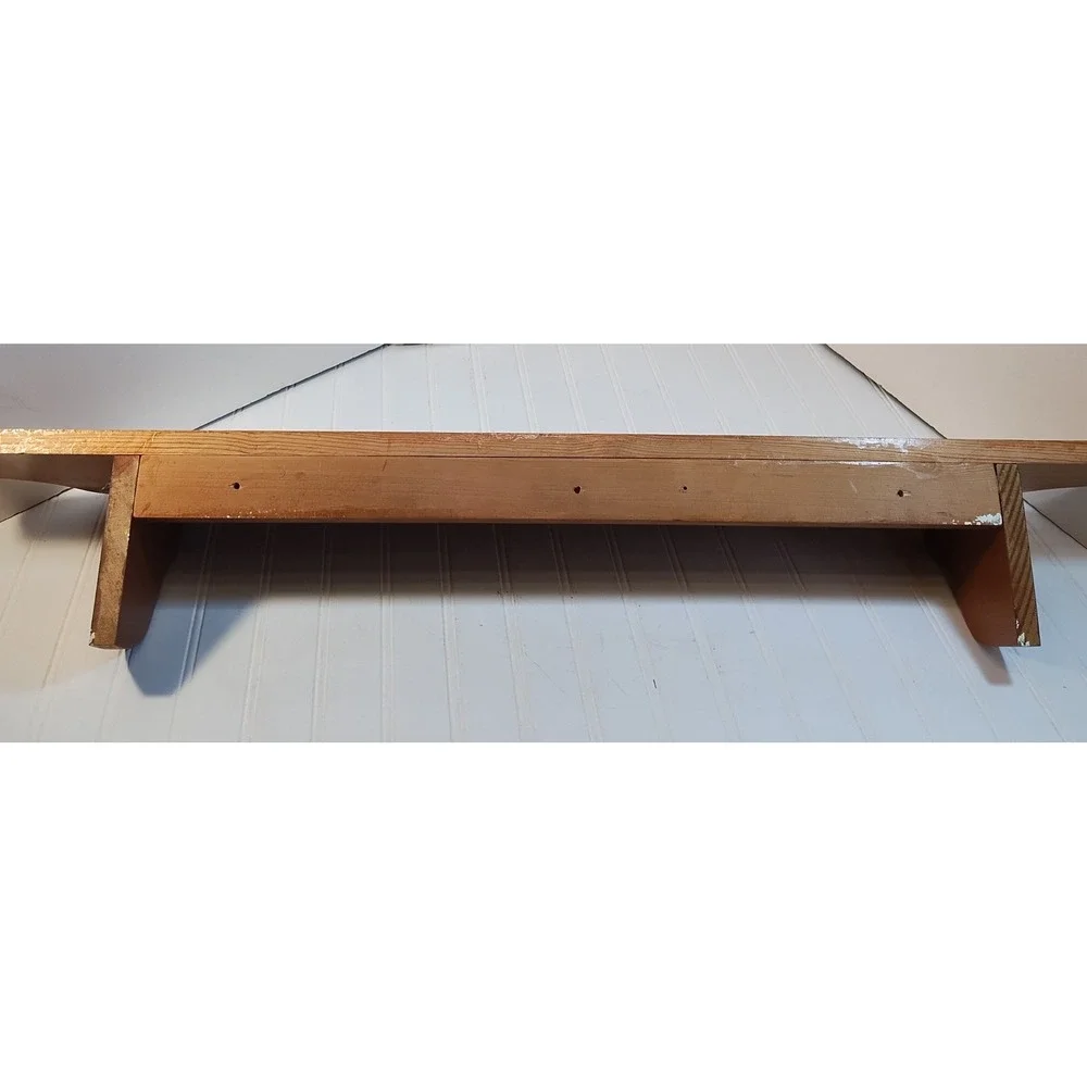 Vintage Handmade Wood Wall Shelf 40